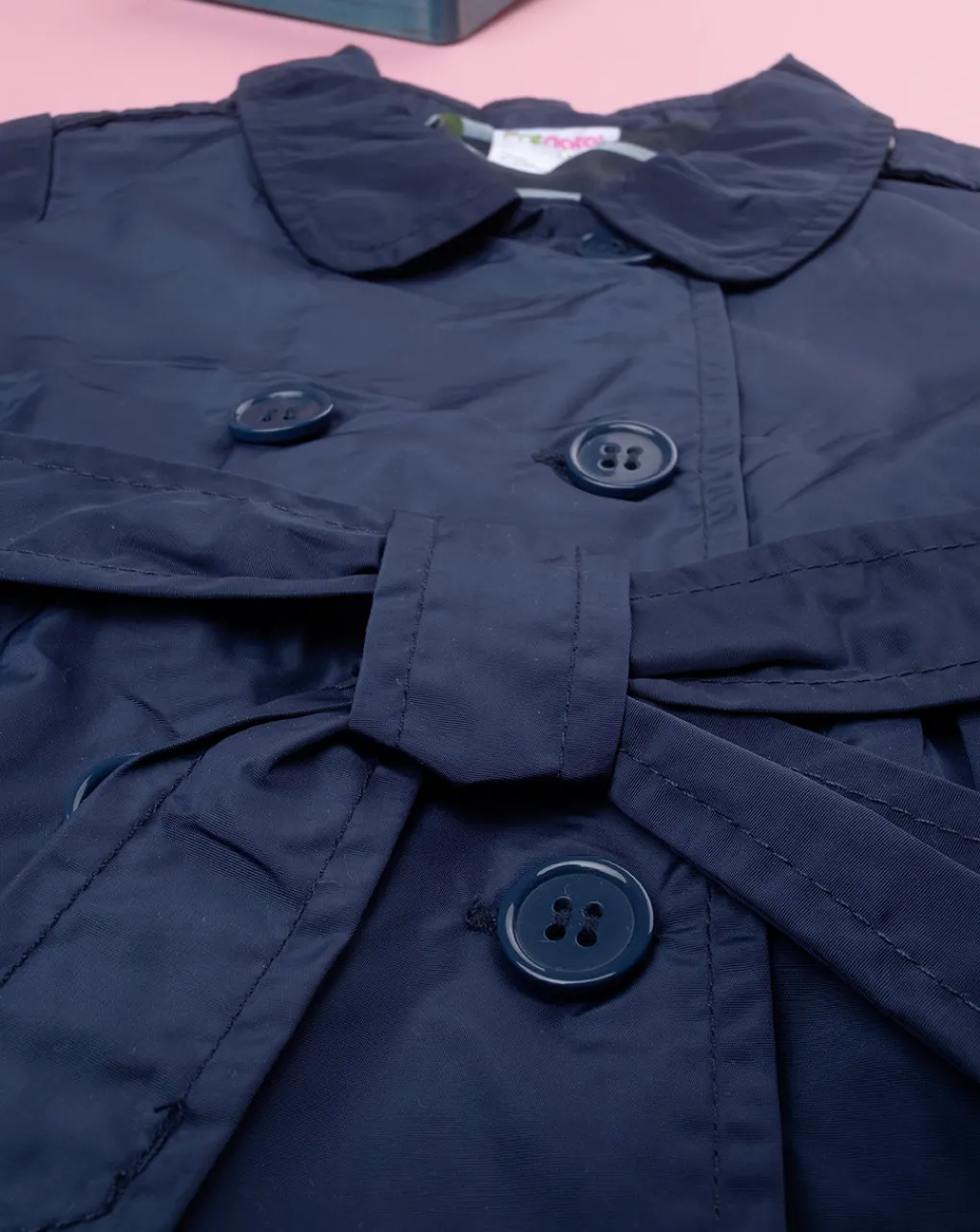Prenatal Giubbini E Piumini-Cappotto Trench Bimba Blu