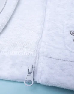 Prenatal Maglioni E Cardigan-Cardigan Bimbo Con Cappuccio Grigio Chiaro