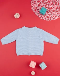 Prenatal Maglioni E Cardigan-Cardigan In Tricot Azzurro