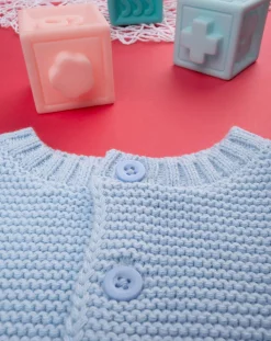 Prenatal Maglioni E Cardigan-Cardigan In Tricot Azzurro