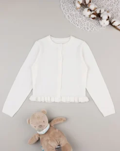 Prenatal Felpe E Maglioni-Cardigan Tricot Bimba Panna