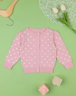 Prenatal Maglioni E Cardigan-Cardigan Tricot Bimba Rosa