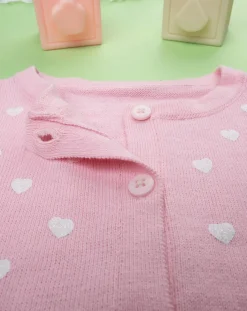 Prenatal Maglioni E Cardigan-Cardigan Tricot Bimba Rosa