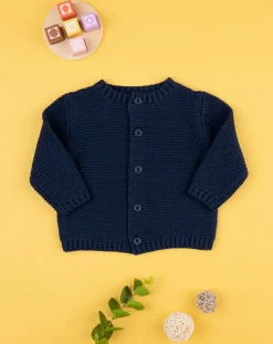 Prenatal Cardigan-Cardigan Tricot Bimbo Blu