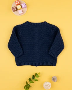 Prenatal Cardigan-Cardigan Tricot Bimbo Blu