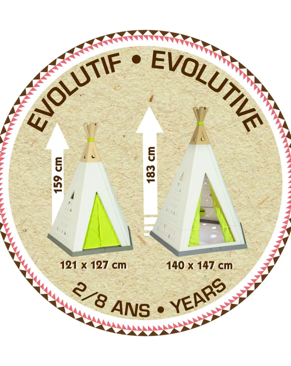 Smoby Casette E Tende-Casa Tenda Teepee