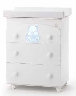 italbaby Cassettiere Fasciatoio-Cassettiera Fasciatoio My Teddy Azzurro