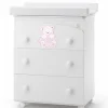 italbaby Cassettiere Fasciatoio-Cassettiera Fasciatoio My Teddy Rosa