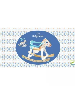Djeco Cavalcabili E Primi Passi-Cavallo A Dondolo Babycavali In Legno E Plastica -