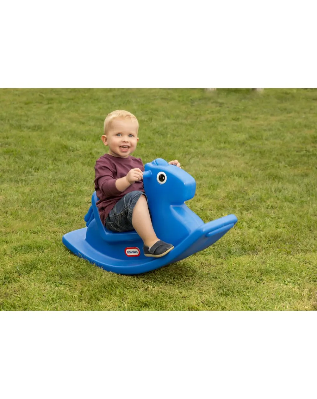 Little tikes Altalene E Dondoli-Cavallo A Dondolo Blu -