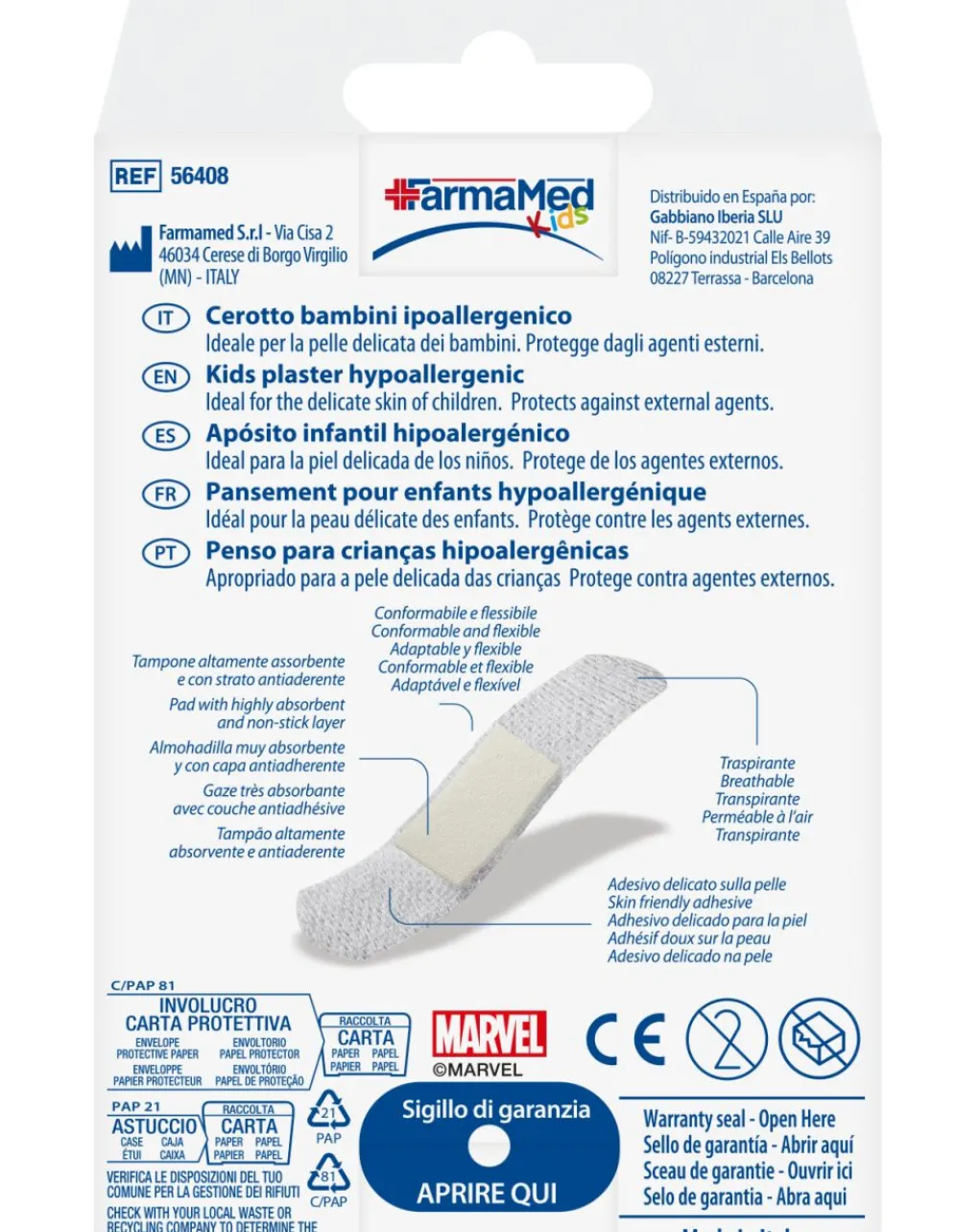 Farmamed Medicazione E Disinfettanti-Cerotti Spiderman 16 Pz -