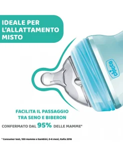 Chicco Biberon-- Biberon Naturalfeeling Neutro0M+150 Mlflusso Lento