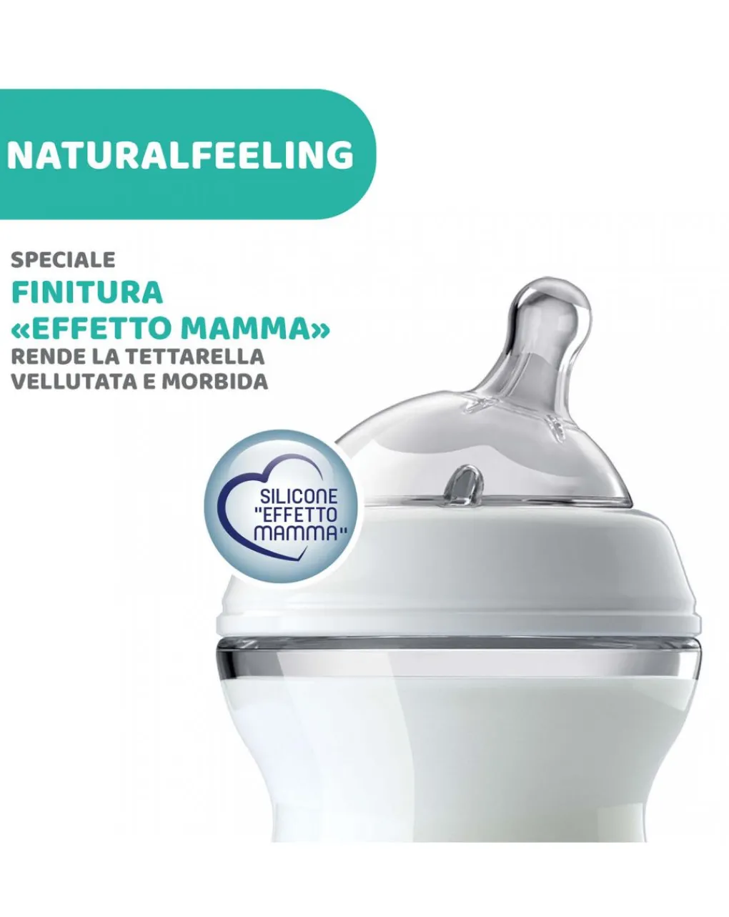 Chicco Biberon-- Biberon Naturalfeeling Neutro0M+150 Mlflusso Lento