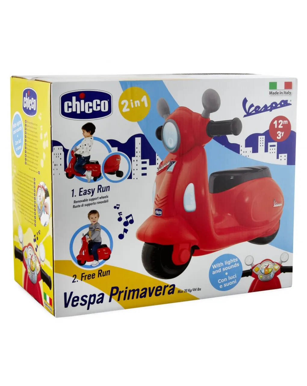 Chicco Cavalcabili E Primi Passi-- Cavalcabile Vespa Primavera Rosso