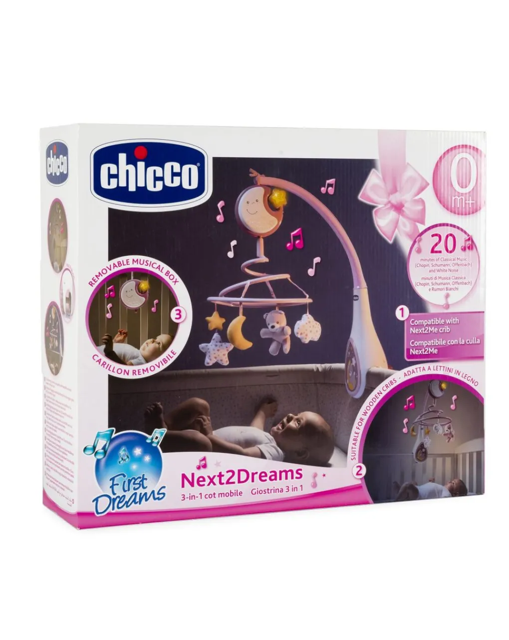 Chicco Giostrine E Carillon Neonato-- Giostrina Next2Dreams Rosa