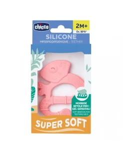 Chicco Succhietti-- Massaggiagengive Soft Iguana Rosa 2M+