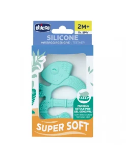 Chicco Succhietti-- Massaggiagengive Soft Iguana Azzurro 2M+
