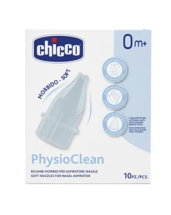 Chicco Cura Naso Occhi E Orecchie-- Physioclean Ricambi 10 Beccucci
