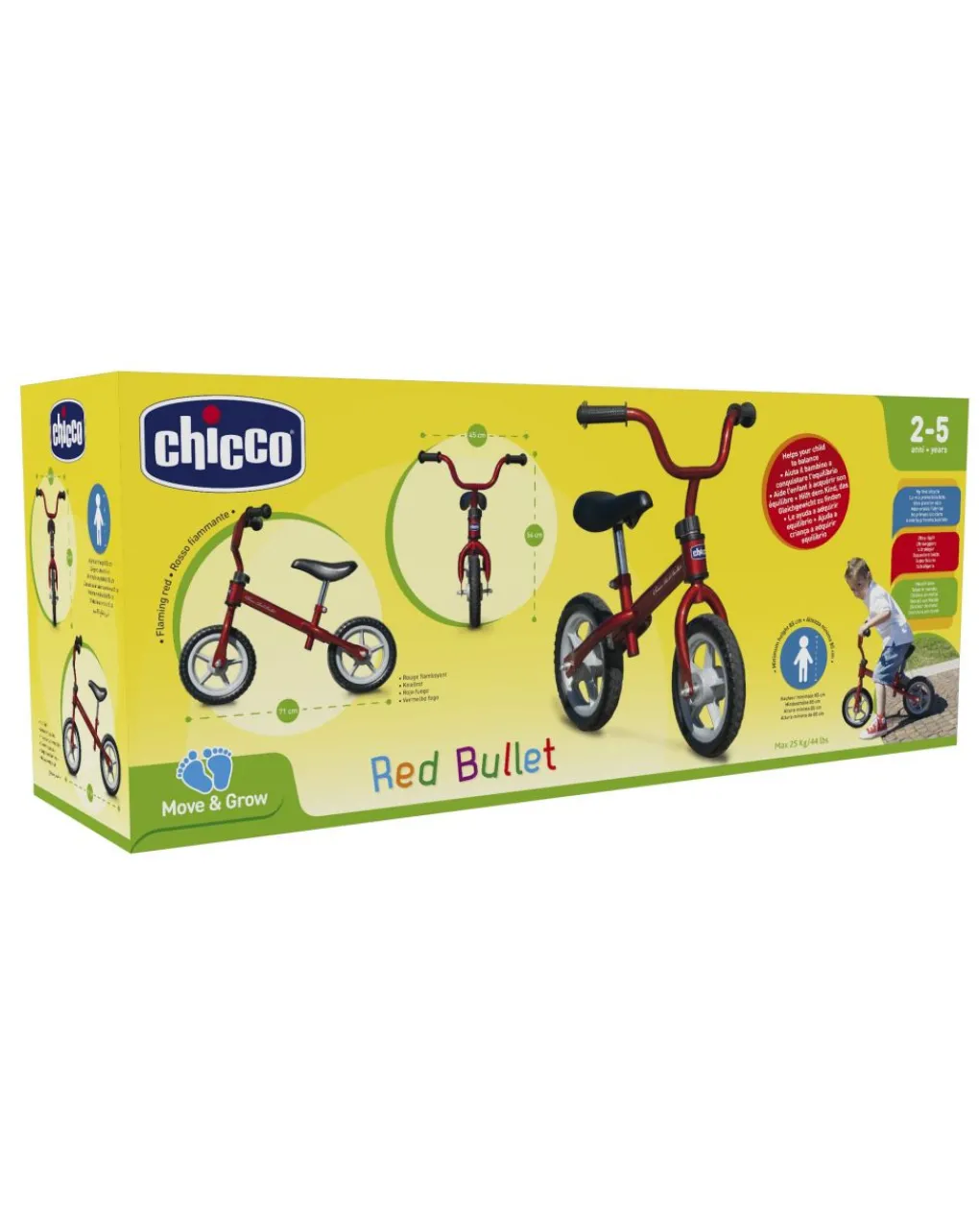 Chicco Tricicli Biciclette Monopattini E Accessori-Balance Bike Red Bullet