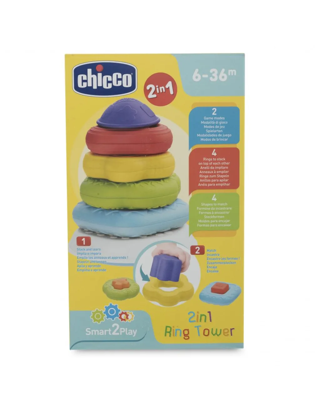Chicco Costruzioni Giocattolo-2In1 Torre Degli Anelli