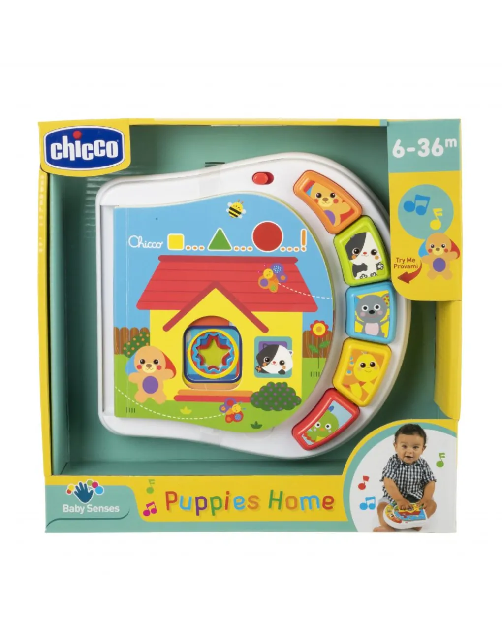 Chicco Giochi Primi Mesi-Libretto La Casa Dei Cuccioli
