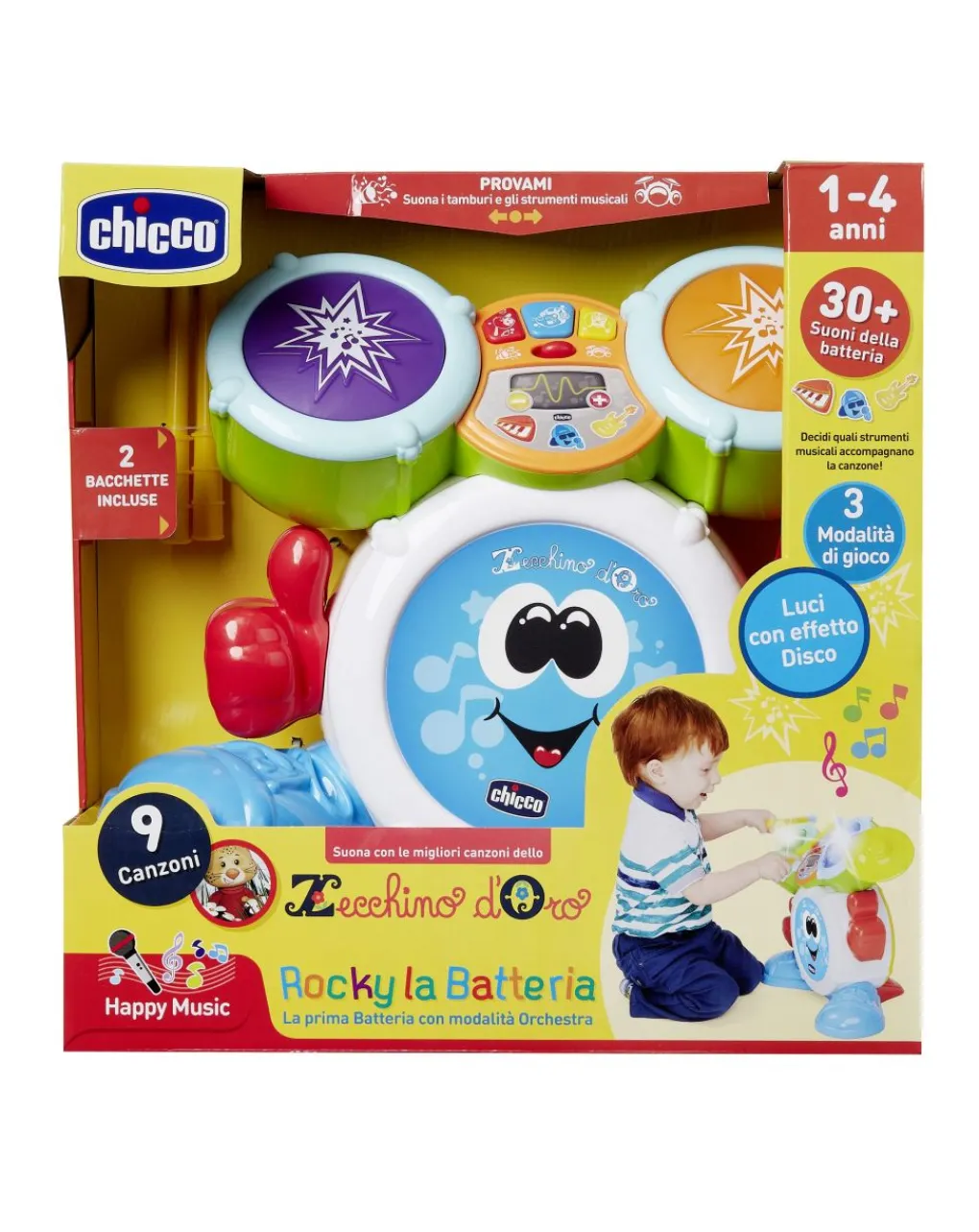 Chicco Giochi Interattivi E Prescolari-Rocky La Batteria