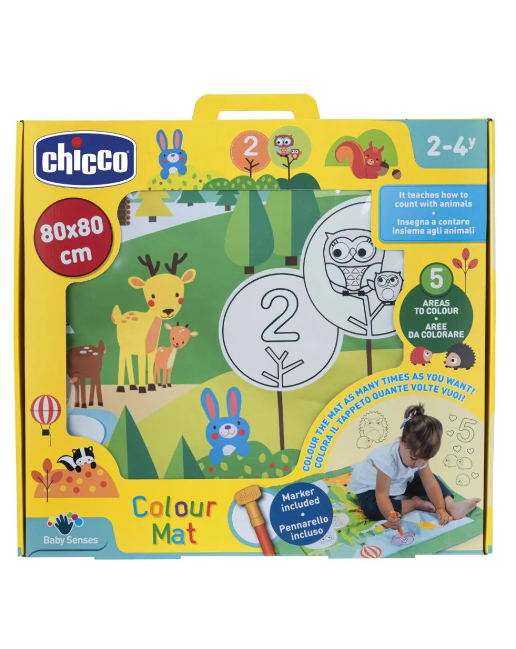 Chicco Palestrine E Tappeti Gioco-Tappeto Colori & Numeri