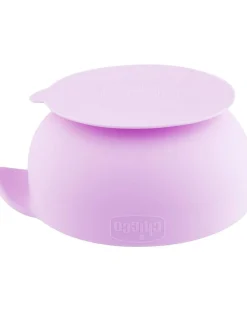Chicco Piatti E Posate-Ciotola Silicone Con Ventosa 6M+ Rosa