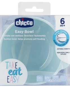 Chicco Piatti E Posate-Ciotola Silicone Con Ventosa 6M+ Azzurra