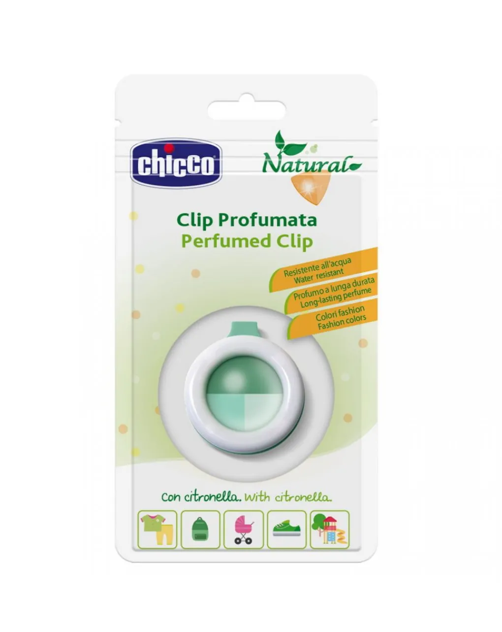 Chicco Antizanzare-Clip Profumata - Colori Assortiti -