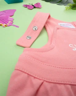 Prenatal Abiti Completi E Tutine-Completo Bimba Salopette + T-Shirt Fiori