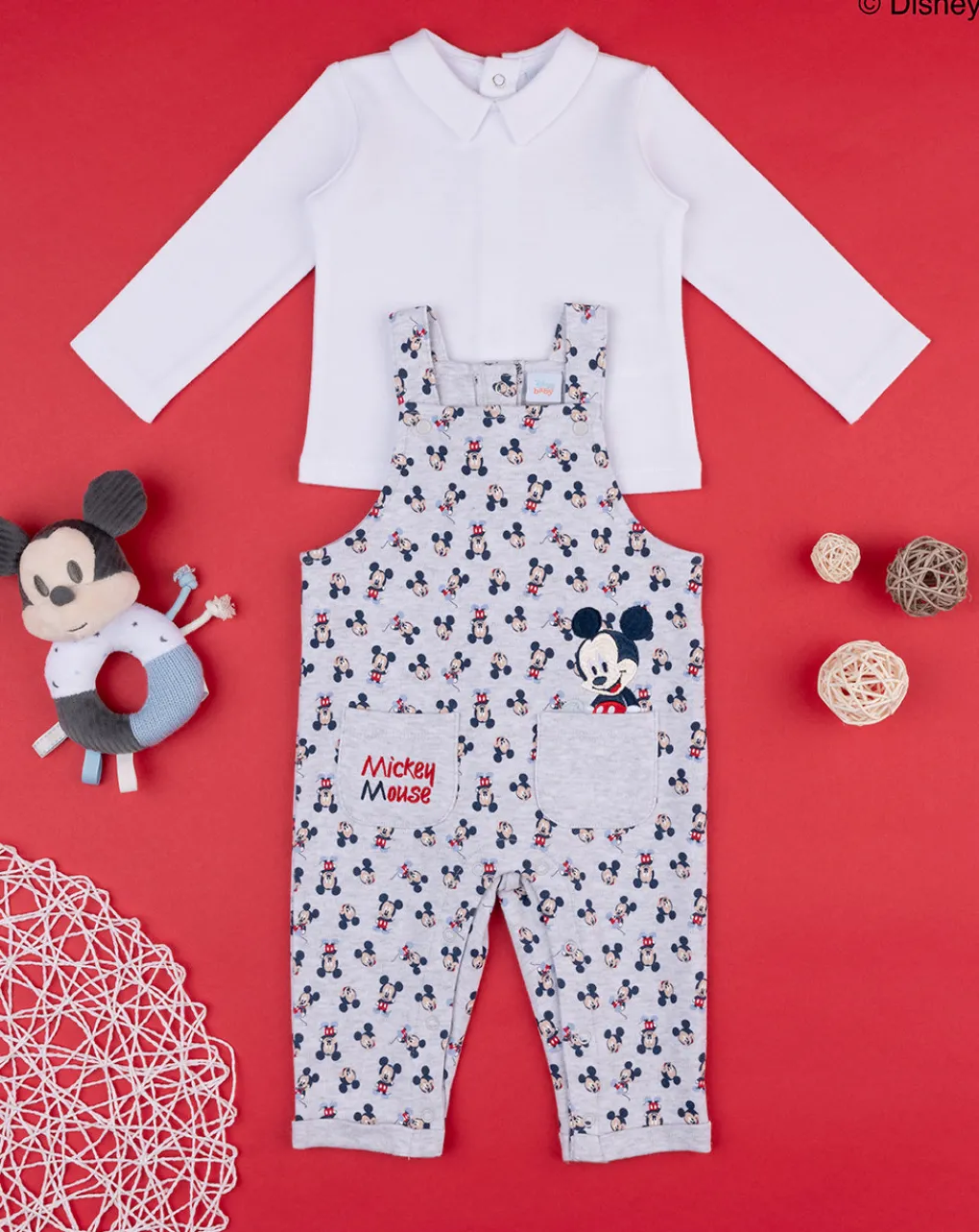 Prenatal Abiti Completi E Tutine-Completo Bimbo Salopette "Mickey Mouse”
