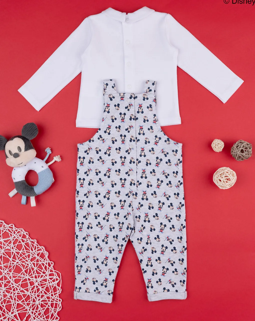 Prenatal Abiti Completi E Tutine-Completo Bimbo Salopette "Mickey Mouse”