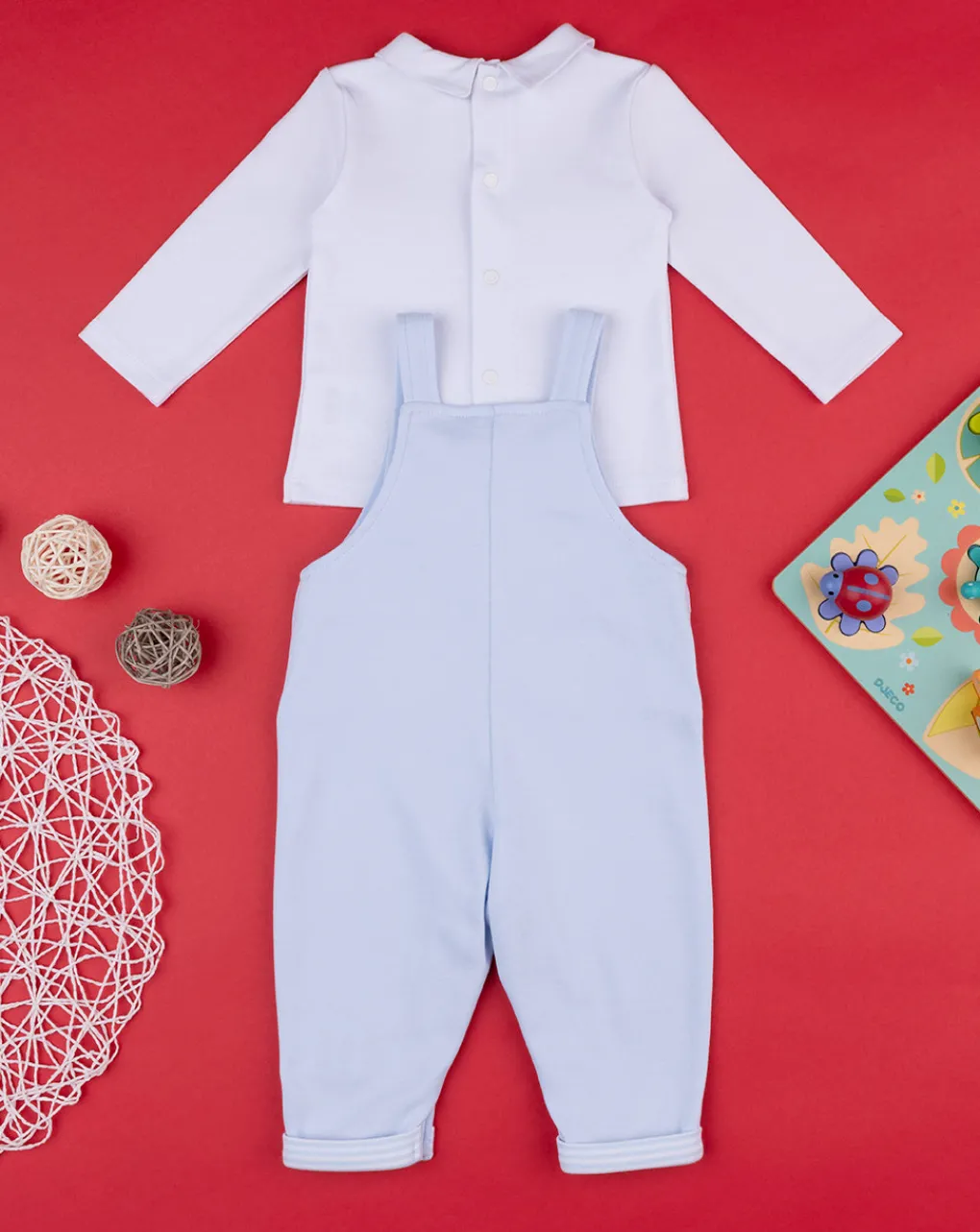 Prenatal Abiti Completi E Tutine-Completo Bimbo Salopette Azzurro