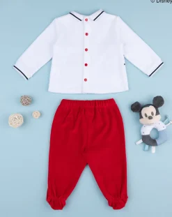 Prenatal Abiti Completi E Tutine-Completo Ciniglia Bimbo "Mickey Mouse”