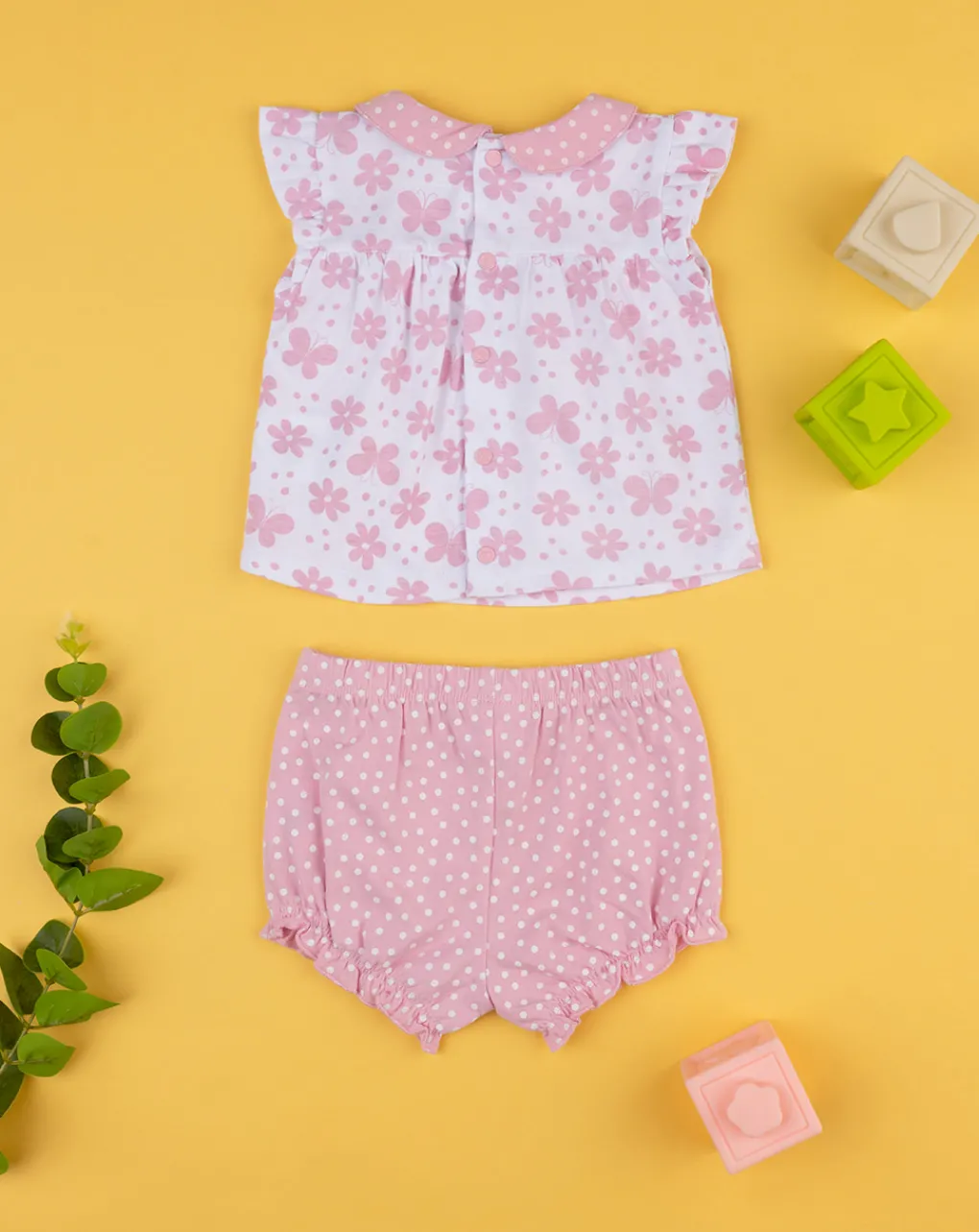 Prenatal Abiti Completi E Tutine-Completo Corto Jersey Bimba Rosa
