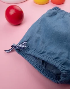 Prenatal Abiti Completi E Tutine-Completo Corto Neonata Maglia + Shorts Chambray