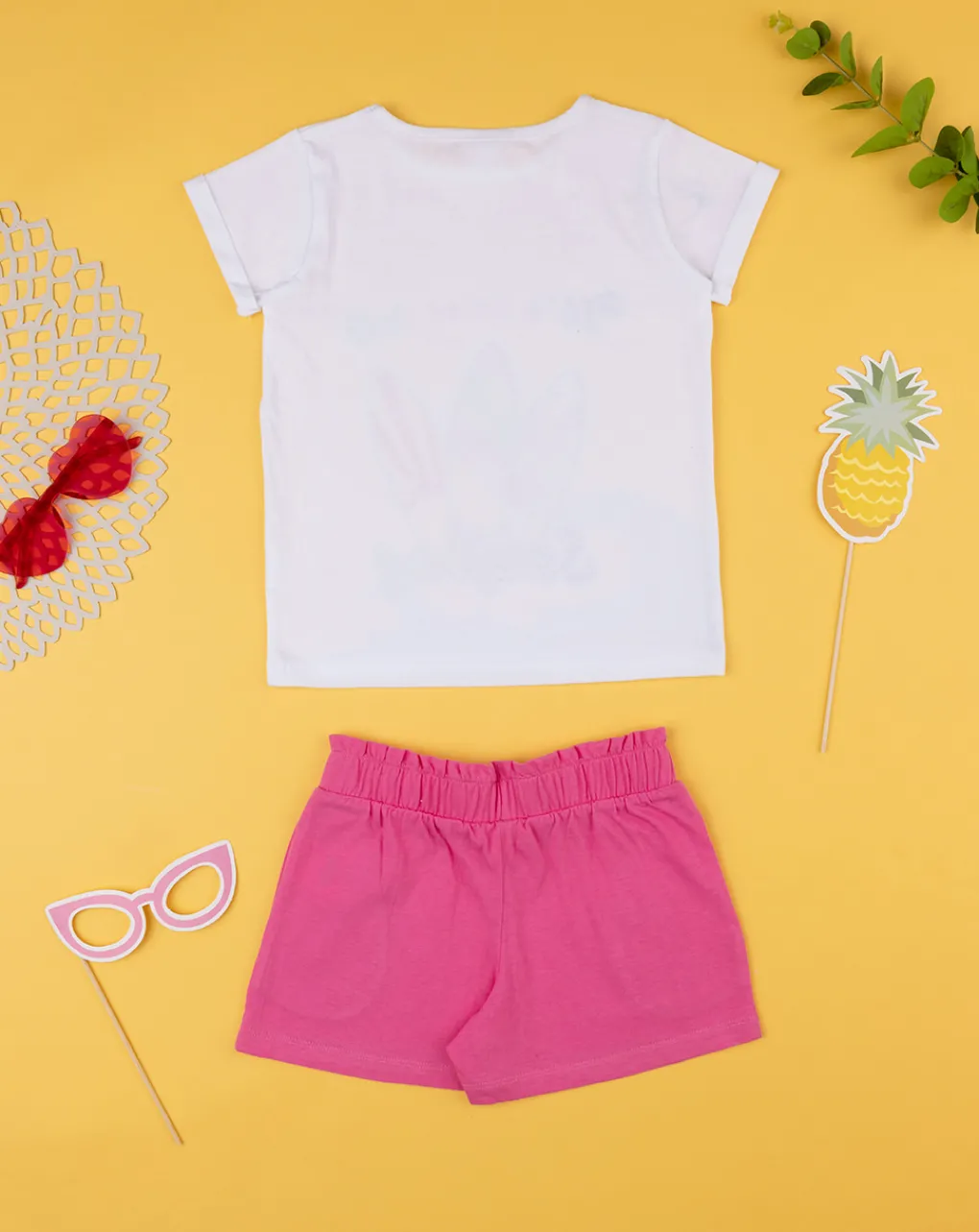 Prenatal Vestiti E Completi-Completo Estivo Bambina T-Shirt + Shorts