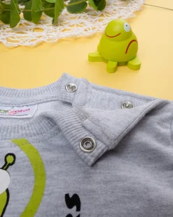 Prenatal Completi-Completo Jogging Bimbo Grigio/Verde