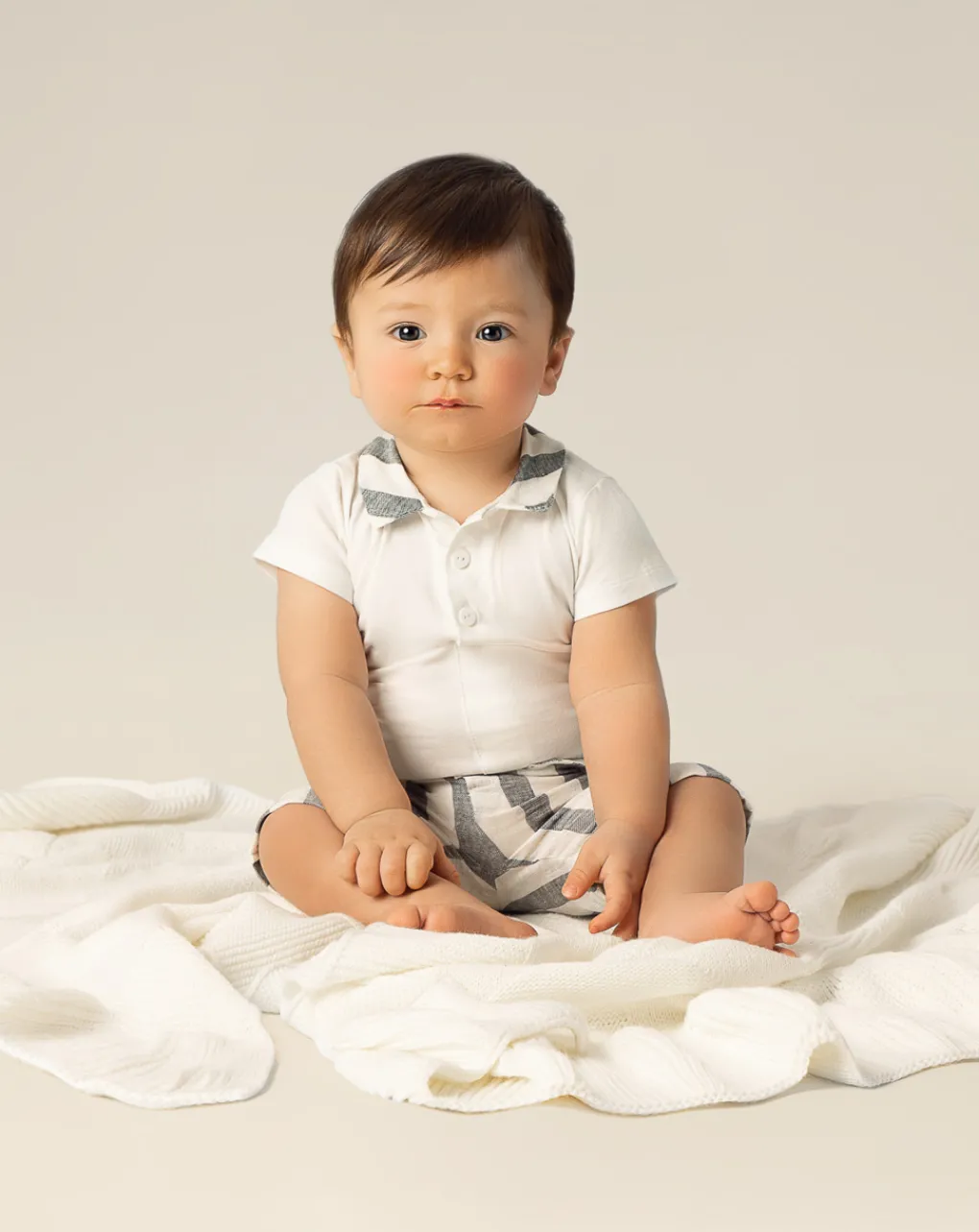 Prenatal Abiti Completi E Tutine-Completo Per Neonato Body E Short A Righe