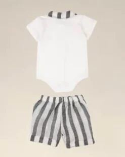 Prenatal Abiti Completi E Tutine-Completo Per Neonato Body E Short A Righe