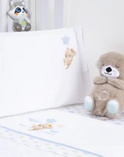 Prenatal Lenzuola E Trapunte-Completo Universale Lettino 3 Pz Boy "Leone”