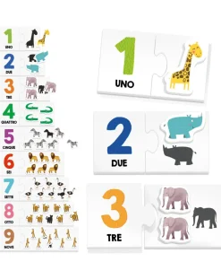 Headu Giochi Didattici-Conto Con I Numeri Tattili Montessori. Tocca E Scopri I Numeri E Le Quantita! 3/6 Anni -