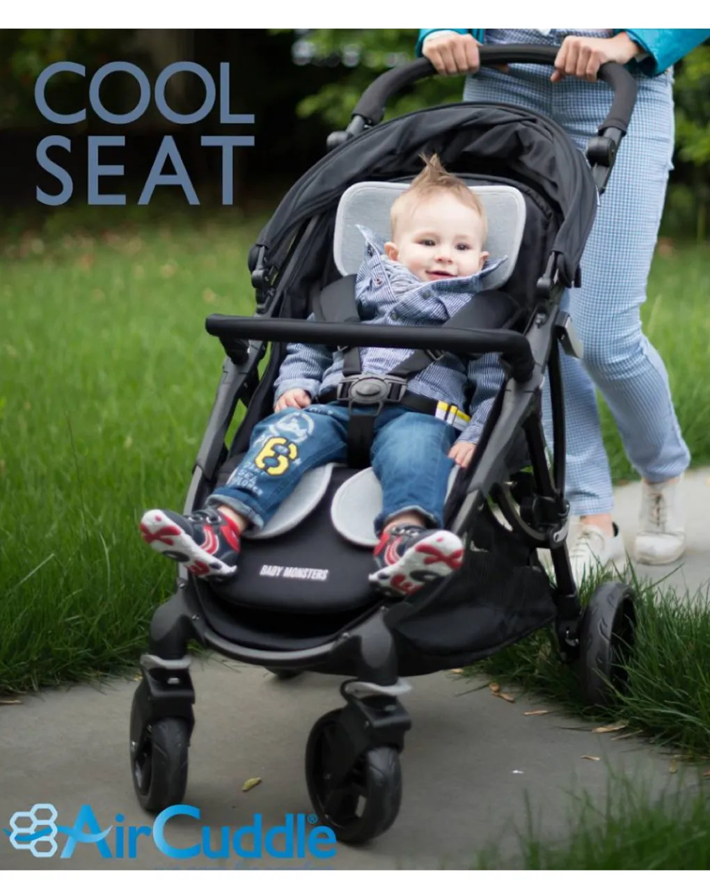 AirCuddle Accessori-Cool Seat Foderina Per Passeggino Grigio