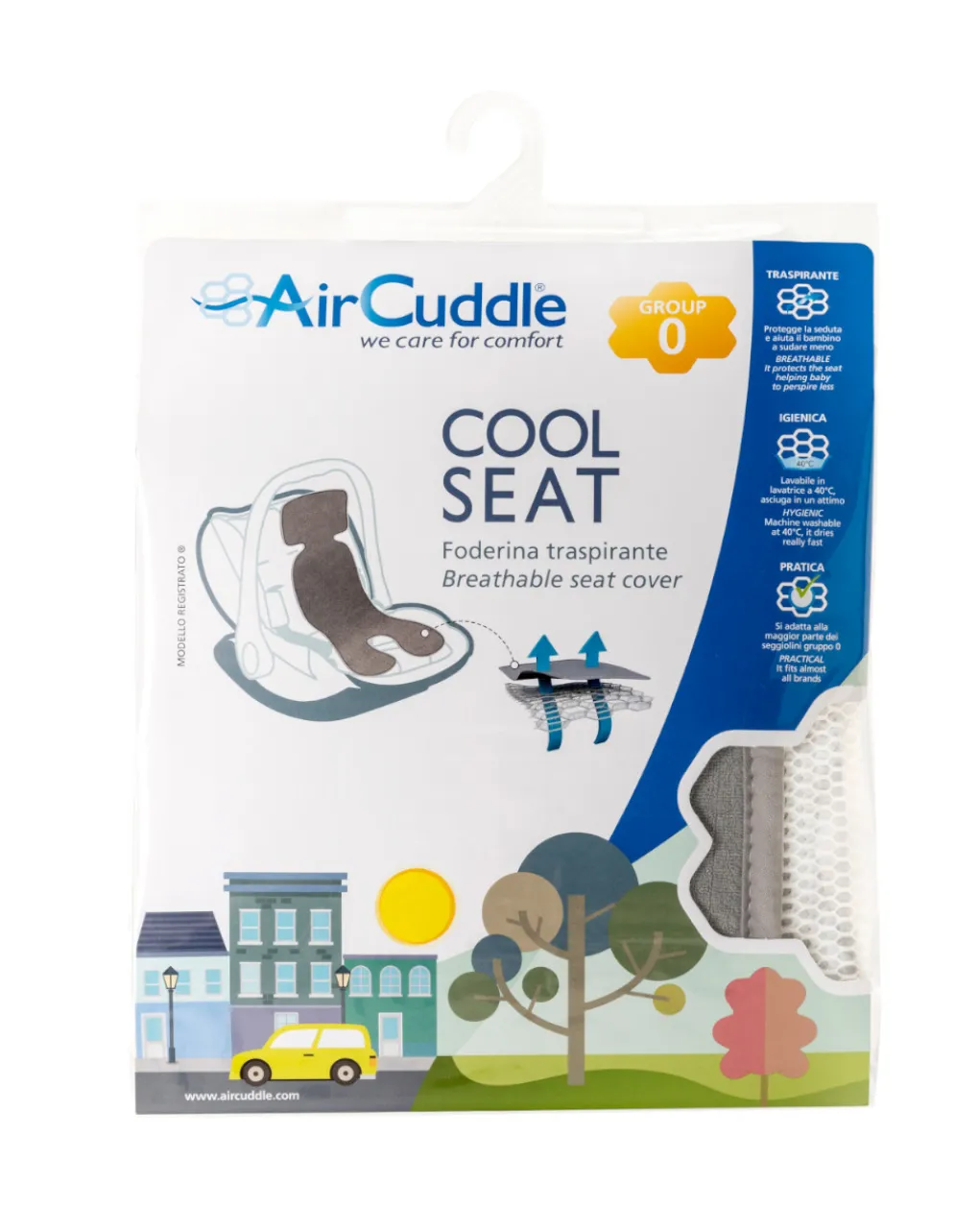 AirCuddle Basi E Accessori-Cool Seat Foderina Grigia Gruppo 0 -