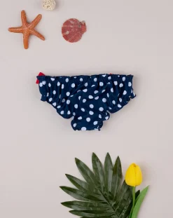 Prenatal Costumi Interi E Bikini-Costume Slip Bimba Pois Blu