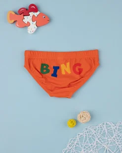 Prenatal Costumi Mare-Costume Slip Bimbo Bing Arancio