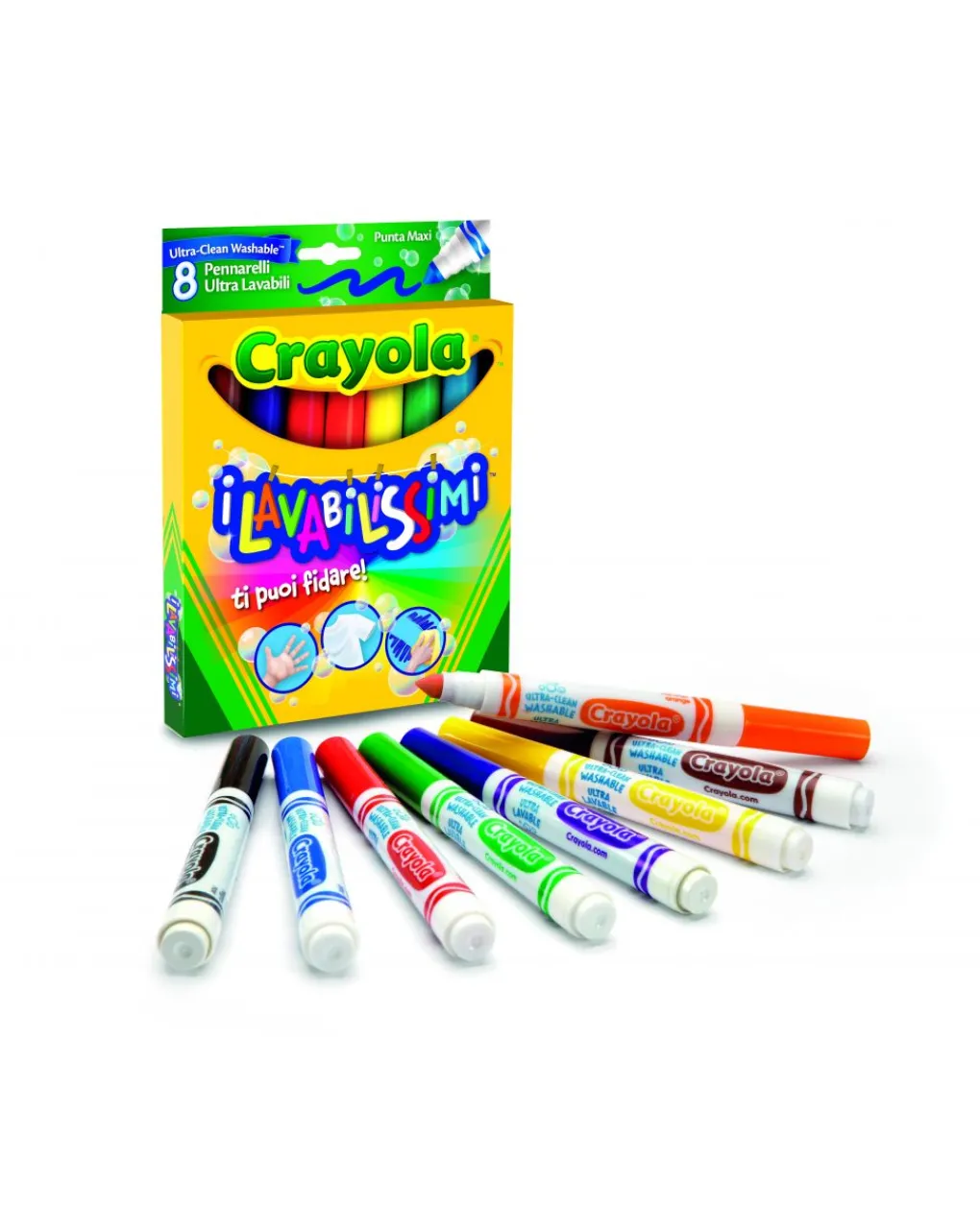 Crayola Giochi Creativi-- 8 Pennarelli P.Maxi Ultra Lavabili