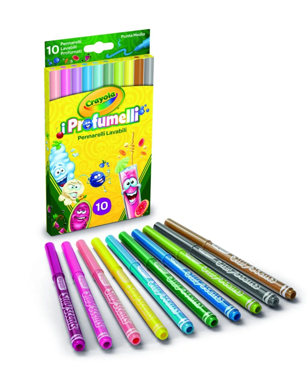 Crayola Giochi Creativi-- 10 Pennarelli Punta Media Lavabili I Profumelli