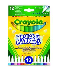 Crayola Giochi Creativi-- 12 Pennarelli Punta Fine Ultra Lavabili